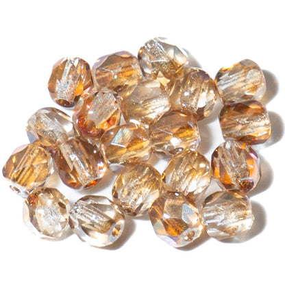 Czech Fire Polish Bead Set in 4mm Celsian