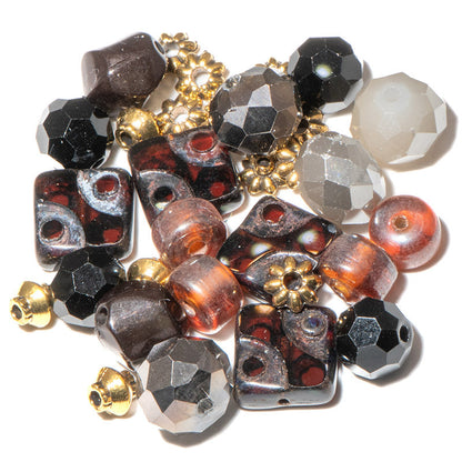 Czech Mini Bead Mix in Underground Volcano
