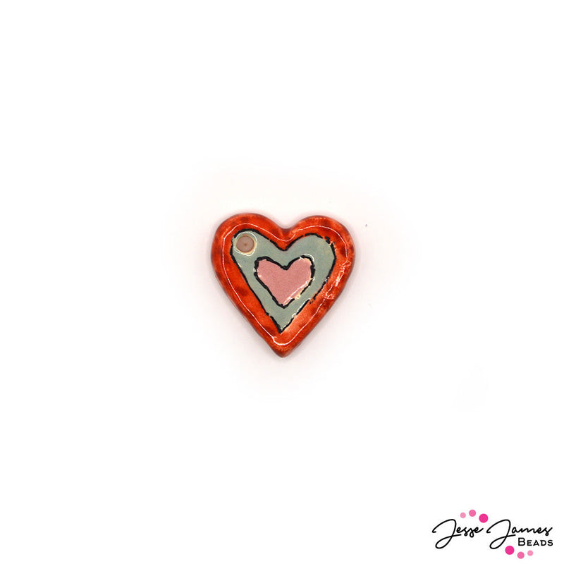 Damyanah Studio Holiday Romance Heart Pendant