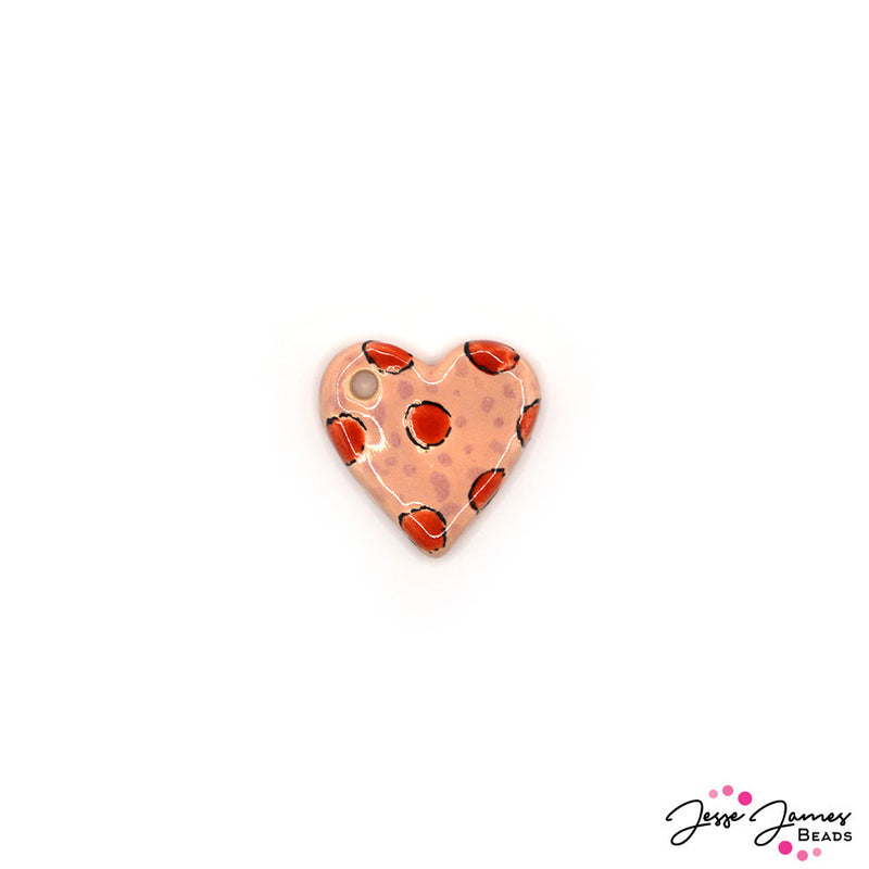 Damyanah Studio Polka Dot Heart Pendant