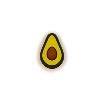 Dark Olive Green Avocado Silicone Focal Bead