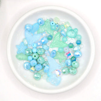 Designer Glass Bead Mix in Tails From The Ocean