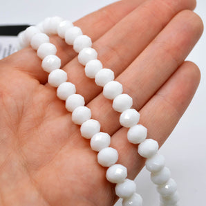 Designed By Me Strand in White Single-Style Rondelle