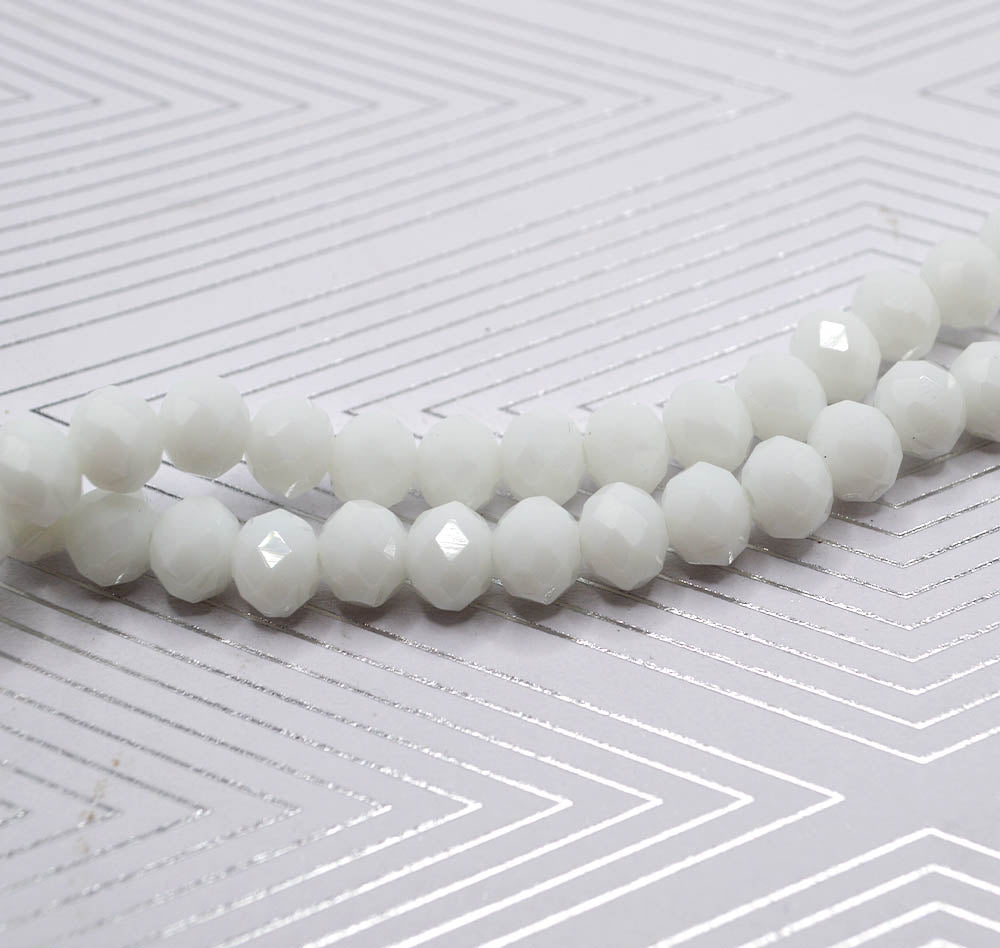 Designed By Me Strand in White Single-Style Rondelle