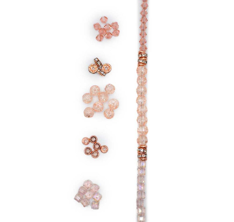 Designed By Me Trio Bead Strand in Pink