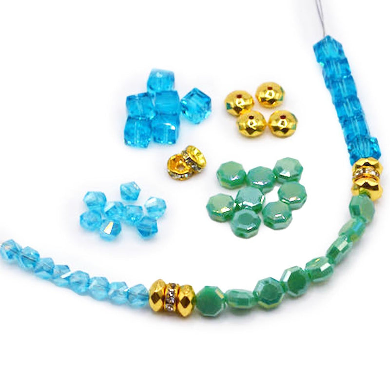 Designed By Me Trio Bead Strand in Teal