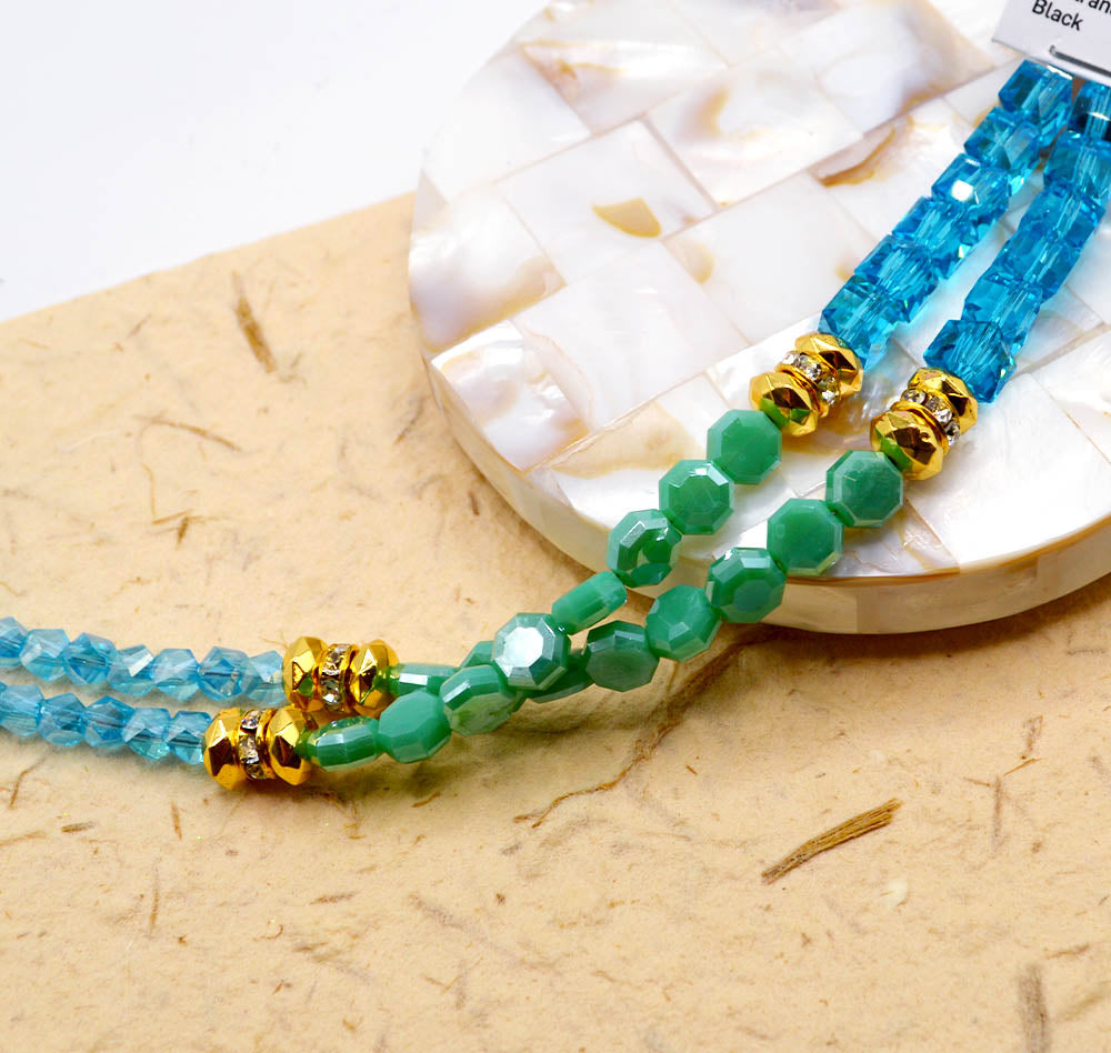 Designed By Me Trio Bead Strand in Teal