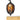 A Halloween-themed oval pendant with a witch silhouette, bats, and bare trees in orange and black, set in a black ornate frame. A wooden ruler is placed below the pendant to show scale against a white background.