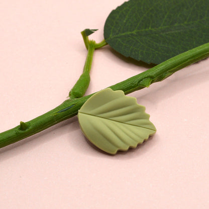 Leaf Silicone Focal Bead