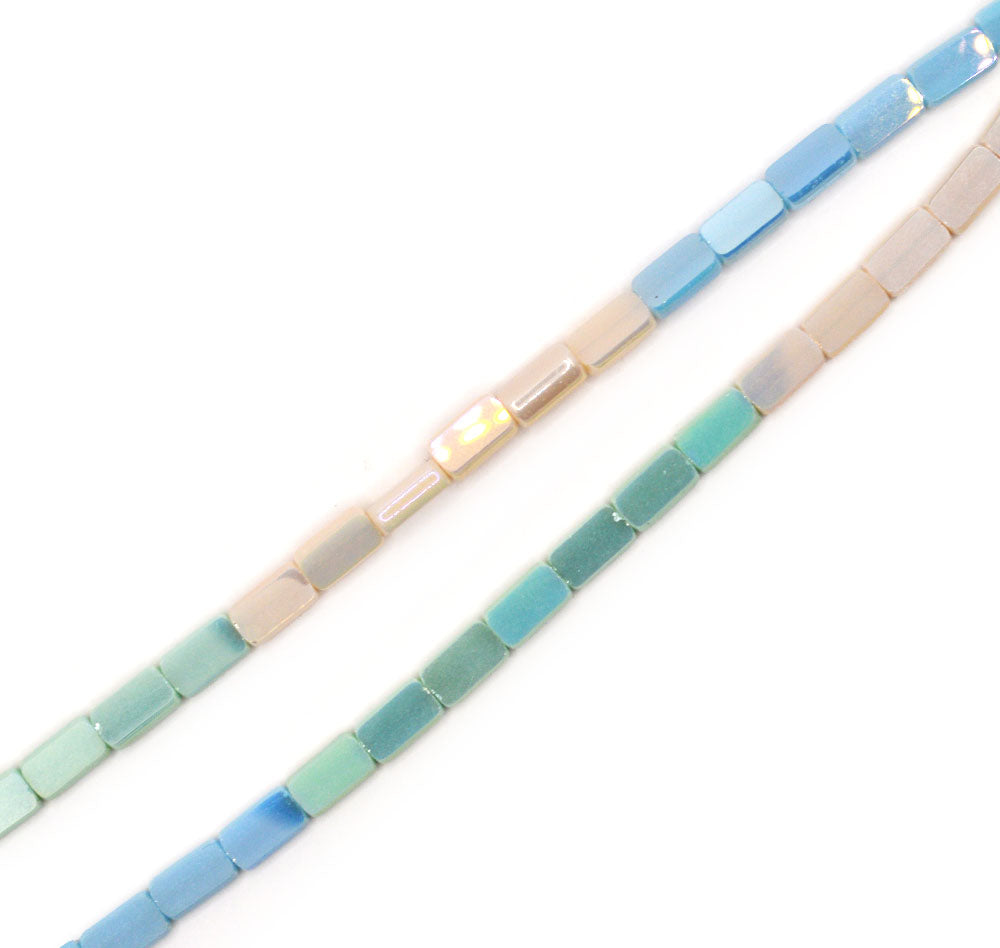 Electroplated Glass Ombré Pastel Strand