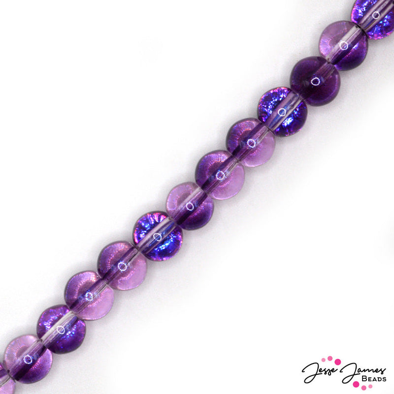 Electric Love Purple Single-Style Glass Beads