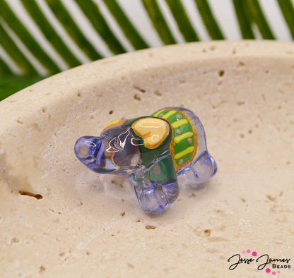 Glass Focal Bead in Elephantine Dreams