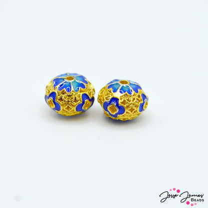 Spring Enamel Bead Pairs