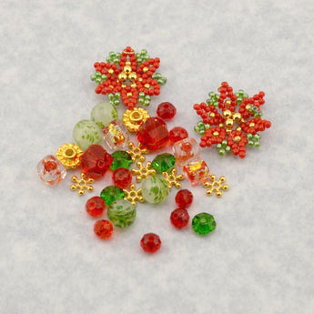 Bead Mix in Poinsettia