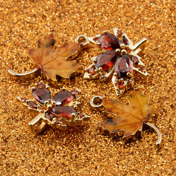 Ready for Autumn Faceted Glass Charm Set