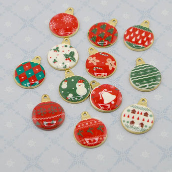 Charm Set in Christmas Ornaments