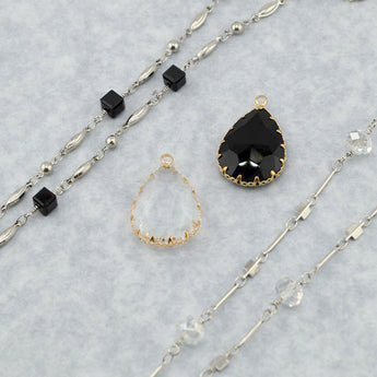 Pendant & Chain Necklace Duo in Ying & Yang