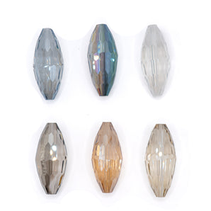 Shine with Me Faceted Glass Bead Pair