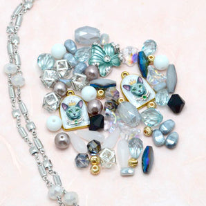Bead Mix & Chain Duo in Earl Grey Kitty Queen