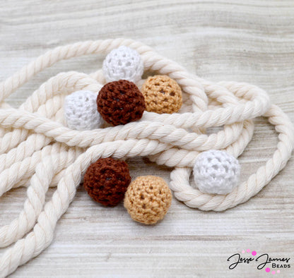 Fabric Bead Set in Nautical Knot