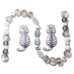 Feline Fancy Bead Mix in Grey & Gorgeous