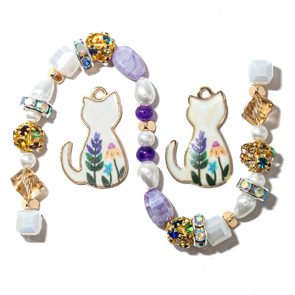 Feline Fancy Bead Mix in Sunbathing In The Garden