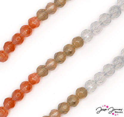 Ombré Glass Bead Set in Fire & Air