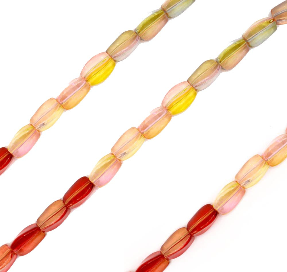 Ombré Glass Bead Set in Fire & Ice