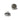 Flat Round Magnetic Clasp in Silver