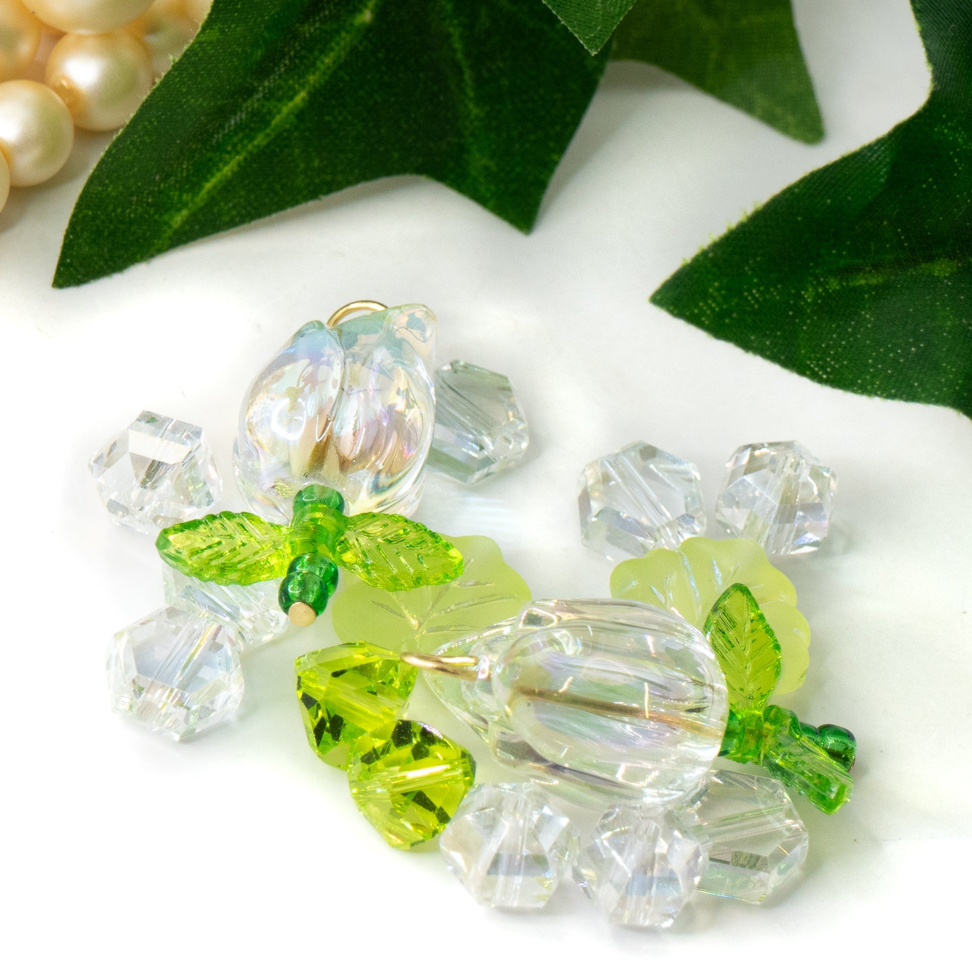 Floral Bead Mix in Crystal Kingdom Tulips
