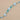 Floral Boho Bead Strand in Sky Blue Dasies