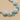 Floral Boho Bead Strand in Sky Blue Dasies