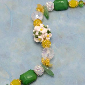 Floral Boho Bead Strand in Dancing Daisies