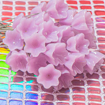 Flower Headpin Set in Lilac