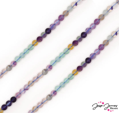 Ombré Stone Bead Set in 6mm Fluorite