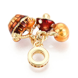 18K Gold Forest Wonderer Large Hole Charm Trio