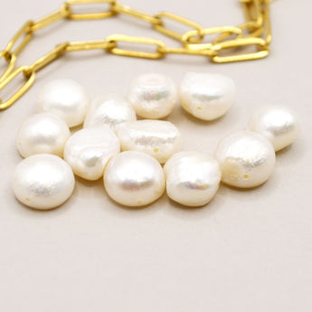Polished Natural Freshwater Pearl Bead Set