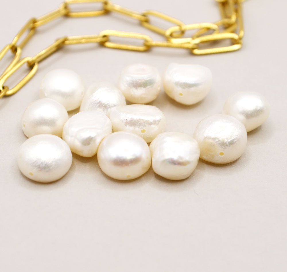 Polished Natural Freshwater Pearl Bead Set