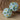 Garden Dreams Boho Bead Pair in Forget-Me-Not