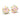 Garden Dreams Boho Bead Pair in Pink Posies