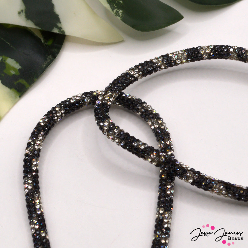 Rhinestone Gem Cord in Hiss & Shine