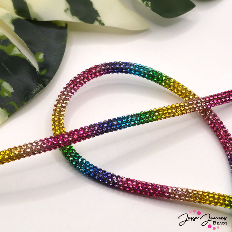 Rhinestone Gem Cord in Serpent’s Rainbow