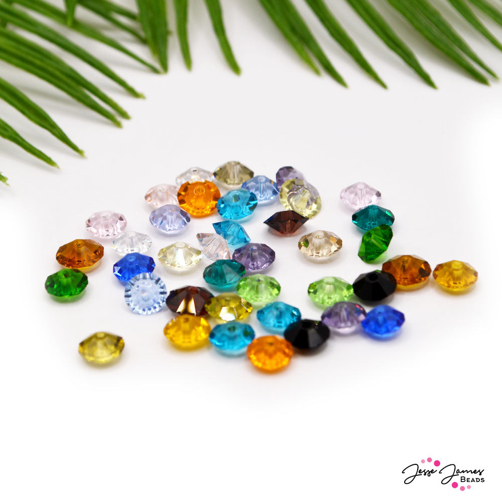 Glass Bead Set in Crystal Stepping Stones