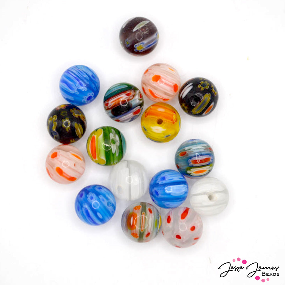 Glass Bead Set in Fashionista Flare