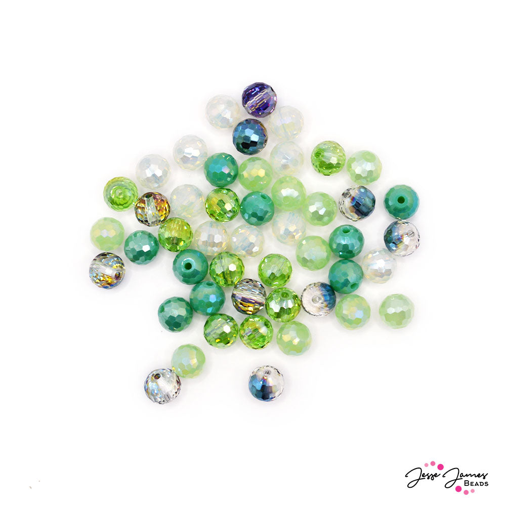 Glass Bead Set in Mint Ice Cream Dream