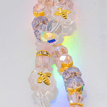 Glass Bead Strand Duo in Busy Bees