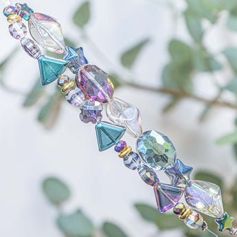 Glass Bead Strand Duo in Celestial Escape