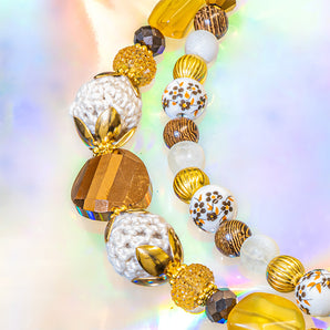 Glass Bead Strand Duo in Cozy Cottage