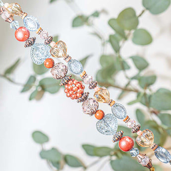 Glass Bead Strand Duo in Rodeo Romance