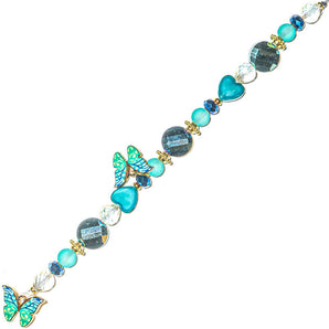 Glass Bead Strand in Marvelous Monarch